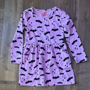 Cat & Jack Purple Bat Print girls Dress